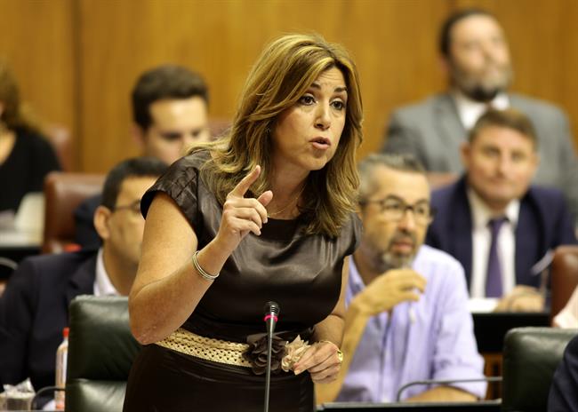 La presidenta de la Junta de Andalucía, Susana Díaz, en el Parlamento | EUROPA PRESS/PARLAMENTO DE ANDALUCÍA ep la presidentala juntaandalucia susana diaz enparlamento