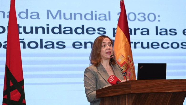 ep la secretaria de estado de comercio amparo lopez senovilla durante su viaje a marruecos ep la secretaria de estado de comercio amparo lopez senovilla durante su viaje a marruecos