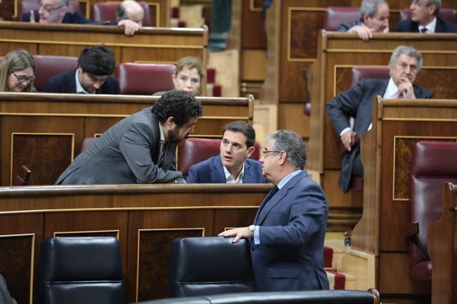 Miguel Gutiérrez, Albert Rivera y Zoido en el Congreso | EUROPA PRESS ep miguel gutierrez albert riverazoidocongreso