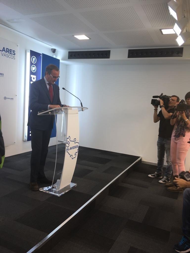 Presidente del PP vasco, Alfonso Alonso | EUROPA PRESS ep presidentepp vasco alfonso alonso 20170911131901