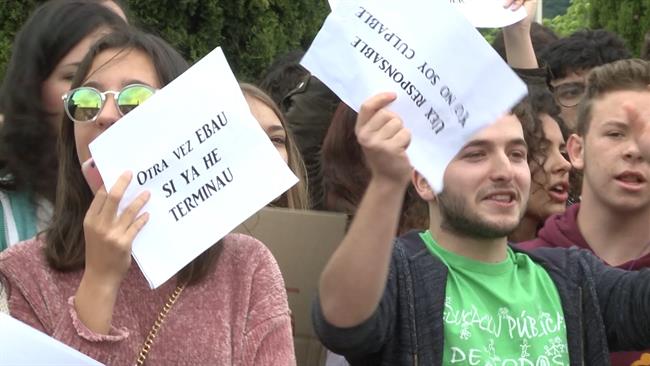 Protestas en la Universidad de Extremadura | Europa Press ep protestasla universidadextremadura