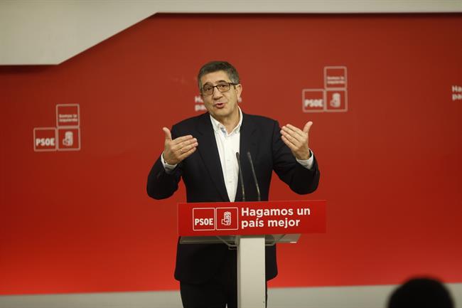 Rueda de prensa del secretario de Política Federal del PSOE, Patxi López | EUROPA PRESS ep ruedaprensasecretariopolitica federalpsoe patxi lopez