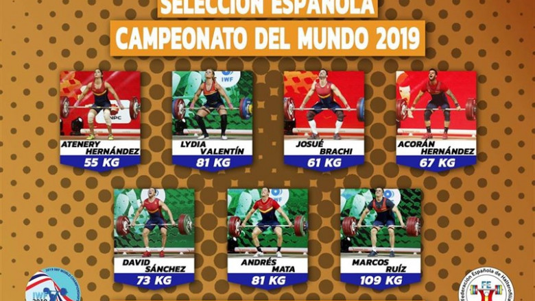 Selección española para el Mundial de halterofilia | FEDERACIÓN ESPAÑOLA DE HALTEROFILIA - Archivo ep seleccion espanola para el mundial de halterofilia