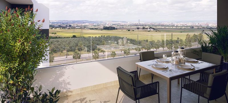 ep vista de una terreza de una promocion de aedas homes en dos hermanas sevilla