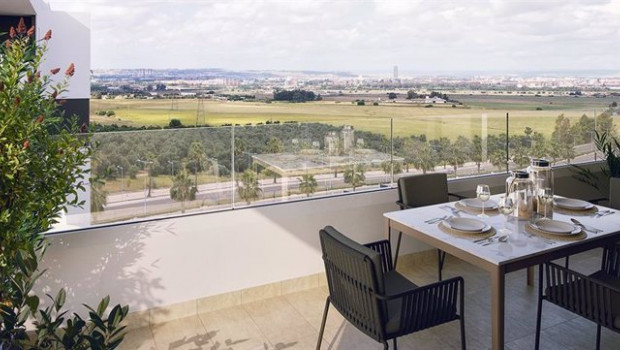 ep vista de una terreza de una promocion de aedas homes en dos hermanas sevilla