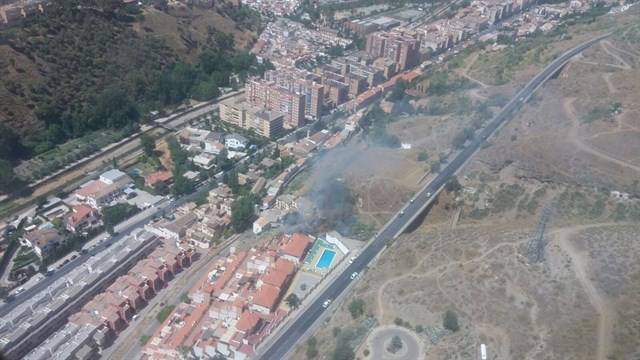Imagen del lugar donde se ha producido el incendio | Europa Press alhambraincendio