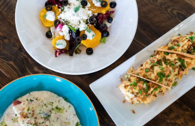 ensalada de verano waldorf y fajita la rollerie 