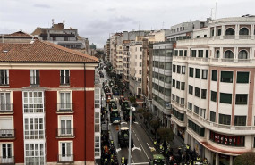 ep agricultores y ganaderos de burgos protestan contra mercosur y los recortes de la pac con una