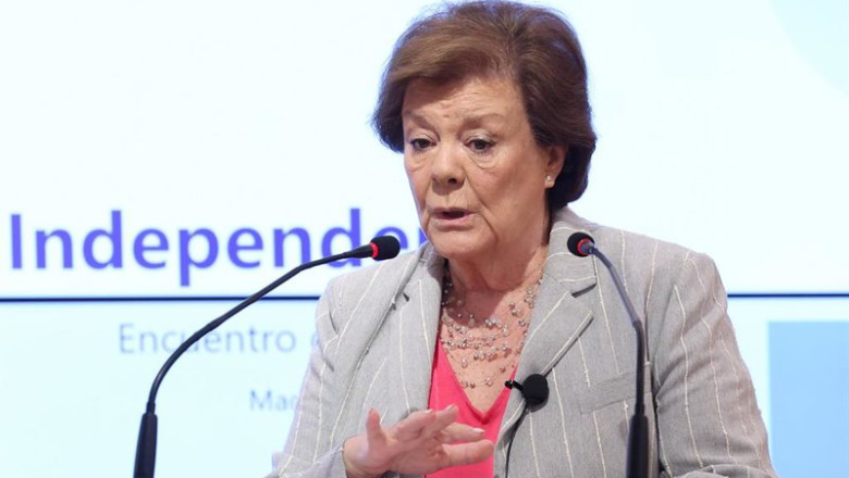 ep archivo   la presidenta del tribunal de cuentas enriqueta chicano javega durante el encuentro de