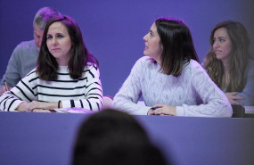 ep archivo   la secretaria general de podemos ione belarra y la exministra de igualdad irene montero