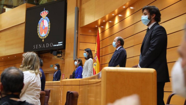 ep archivo   los miembros de la mesa del senado guardan dos minutos de silencio uno en memoria de