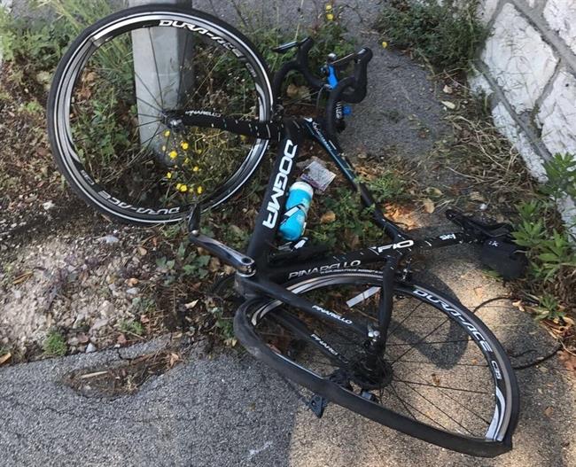 Bicicleta destrozada de Chris Froome | TWITTER ep bicicleta destrozadachris froome