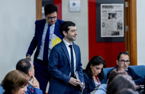 ep el ministro de derechos sociales consumo y agenda 2030 pablo bustinduy a su llegada a la rueda de