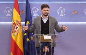 ep el portavoz del grupo de esquerra republicana erc en el congreso gabriel rufian interviene en la