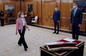 ep el rey felipe vi preside la jura o promesa de la vicepresidenta segunda y ministra de asuntos