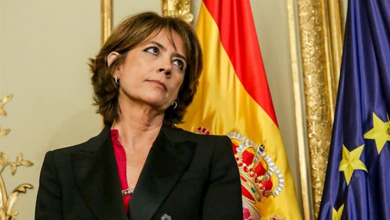 La exministra de Justicia y futura Fiscal General del Estado, Dolores Delgado, en la toma de posesión de su sucesor | Ricardo Rubio - Europa Press - Archivo ep la exministra de justicia y futura fiscal general del estado dolores delgado en la toma de