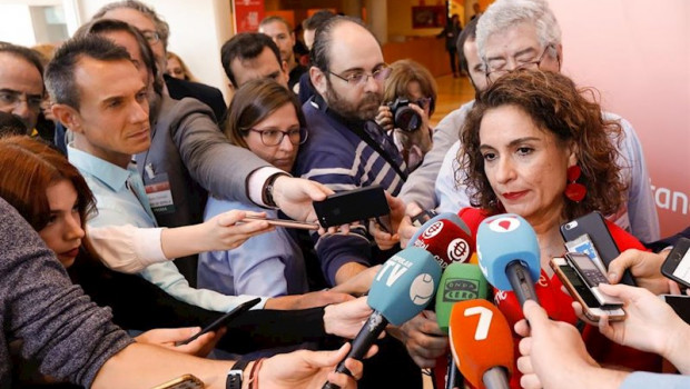 ep la ministra de hacienda en funciones maria jesus montero minutos antes de clausurar el xxii