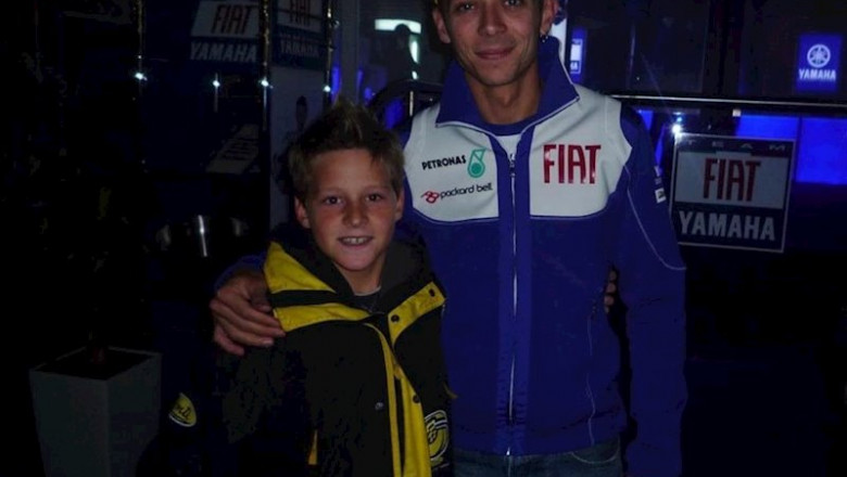 ep los pilotos de motogp fabio quartararo izquierda y valentino rossi cuando el frances era pequeno ep los pilotos de motogp fabio quartararo izquierda y valentino rossi cuando el frances era pequeno