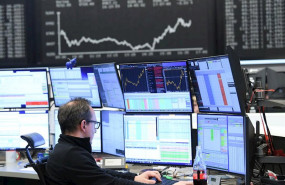 ep main a stock trader sits in front of his monitors in the trading room of the frankfurt stock