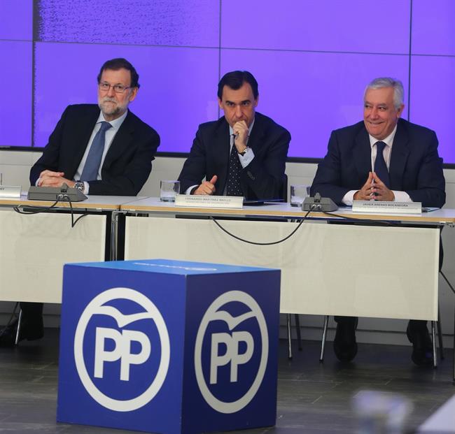 Mariano Rajoy, Fernando Martínez Maillo y Javier Arenas | EUROPA PRESS ep mariano rajoy fernando martinez maillojavier arenas