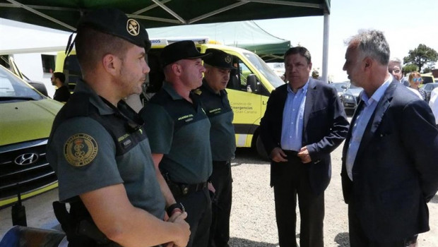 ep ministroagricultura luis planaspresidentecanarias angel victor torres visitanpuestomando avanzadoseguirevolucionincendiogran canaria 20190820081202