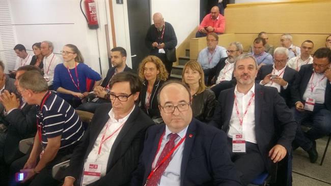 Miquel Iceta en la sede de Ferraz del PSOE | TWITTER MIQUEL ICETA ep miquel icetala sedeferrazpsoe