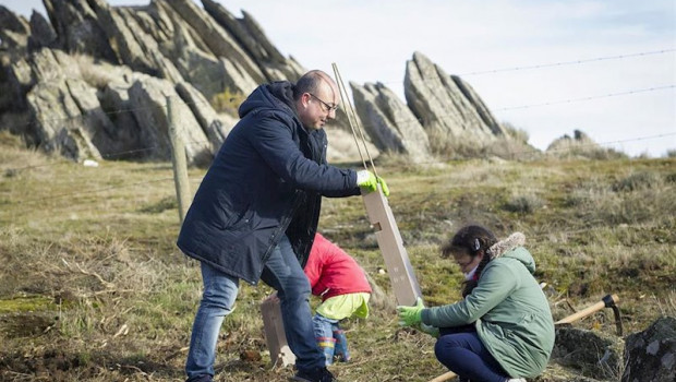 ep montemadrid completa la primera fase de reforestaaccion por el que se han plantado 1350 arboles