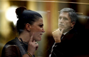 ep multiexposicion de la diputada de vox macarena olona y el ministro del interior fernando