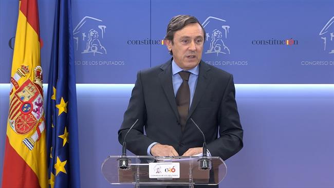 Rafael Hernando en rueda de prensa en el Congreso de los Diputados | EUROPA PRESS ep rafael hernandoruedaprensacongresolos diputados
