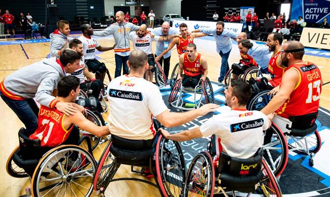 ep varios jugadoresla seleccion espanolabaloncestosillaruedas