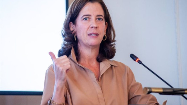 ep archivo   alejandra kindelan presidenta de la asociacion espanola de banca aeb durante su