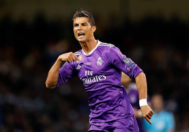 Cristiano Ronaldo celebra un gol en Cardiff | UEFA ep cristiano ronaldo celebragolcardiff