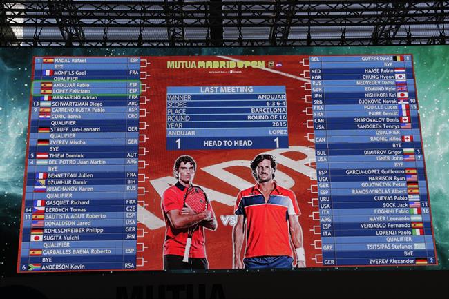Cuadro final del Mutua Madrid Open 2018 | EUROPA PRESS ep cuadro finalmutua madrid open 2018