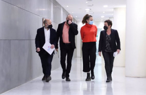 ep de izquierda a derecha los diputados nestor rego bng jordi salvador erc mireia veh cup y mertxe