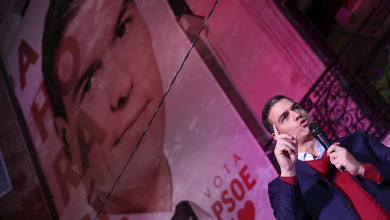 El candidato a la presidencia del Gobierno, Pedro Sánchez | Eduardo Parra - Europa Press ep el candidato a la presidencia del gobierno pedro sanchez celebra los resultados del partido
