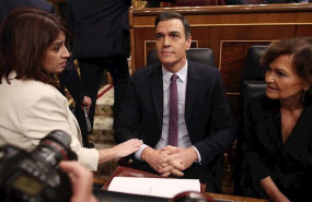 ep el presidente de gobierno en funciones y secretario general del psoe pedro sanchez junto con la