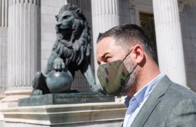 ep el presidente de vox santiago abascal frente al congreso de los diputados