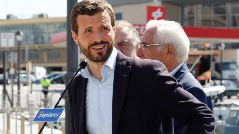 El presidente del Partido Popular, Pablo Casado, en Melilla un encuentro con los miembros de la Confederación de Empresarios de la Ciudad Autónoma. | Cristian Calvo ep el presidente del partido popular pablo casado en melilla un encuentro con los miembros de la