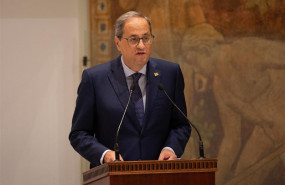 ep el presidente quim torra foto de archivo