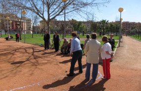 ep jubilados en un parque de cordoba
