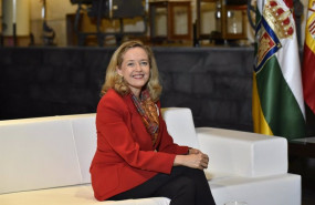 ep la ministra nadia calvino en la bodega institucional de la grajera