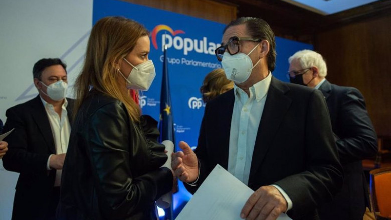ep la portavoz adjunta del pp marga prohens durante la reunion con fice