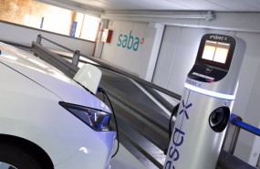 ep punto de recarga de endesa en parking de saba