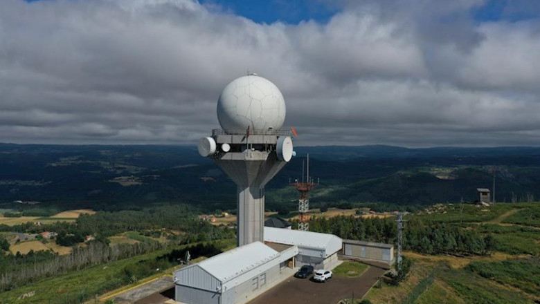 Radar instalado por Enaire en Espiñeiras (A Coruña). | ENAIRE ep radar instalado por enaire en espineiras a coruna