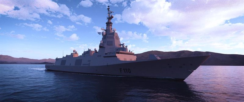 Recreación virtual de la futura fragata F-110 para la Armada española que hará Navantia. | NAVANTIA ep recreacion virtual de la futura fragata f 110 para la armada espanola que hara navantia