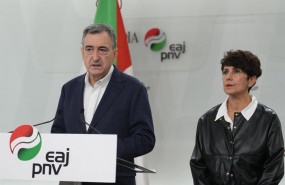 ep archivo   i d el presidente del ebb de eaj pnv aitor esteban y la portavoz del pnv en el congreso
