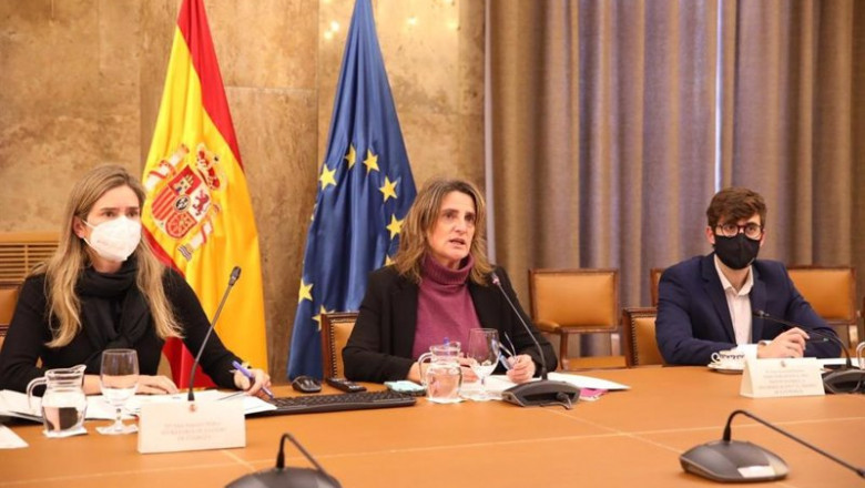 Archivo - La vicepresidente Teresa Ribera durante la Conferencia Sectorial de Energía | MIECO - Archivo ep archivo la vicepresidente teresa ribera durante la conferencia sectorial de energia