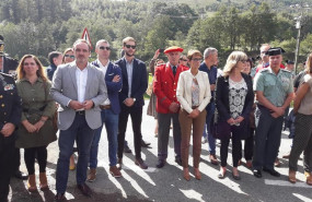 ep autoridades en el homenaje en leitza al cabo de la guardia civil juan carlos beiro asesinado por
