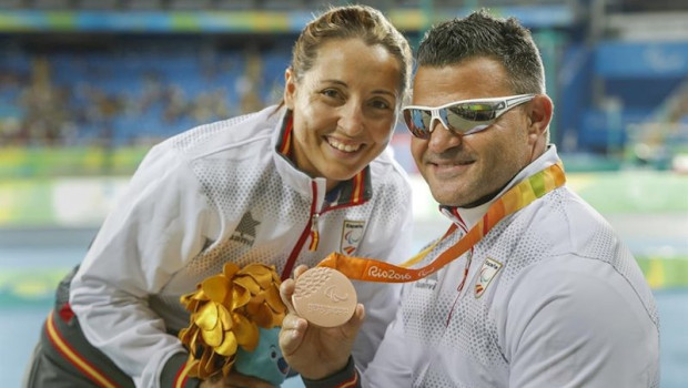 ep david casinos y su mujer celia con el bronce en rio 2016