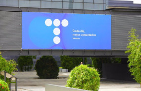 ep edificio de la sede de telefonica a 27 de abril de 2021 en madrid